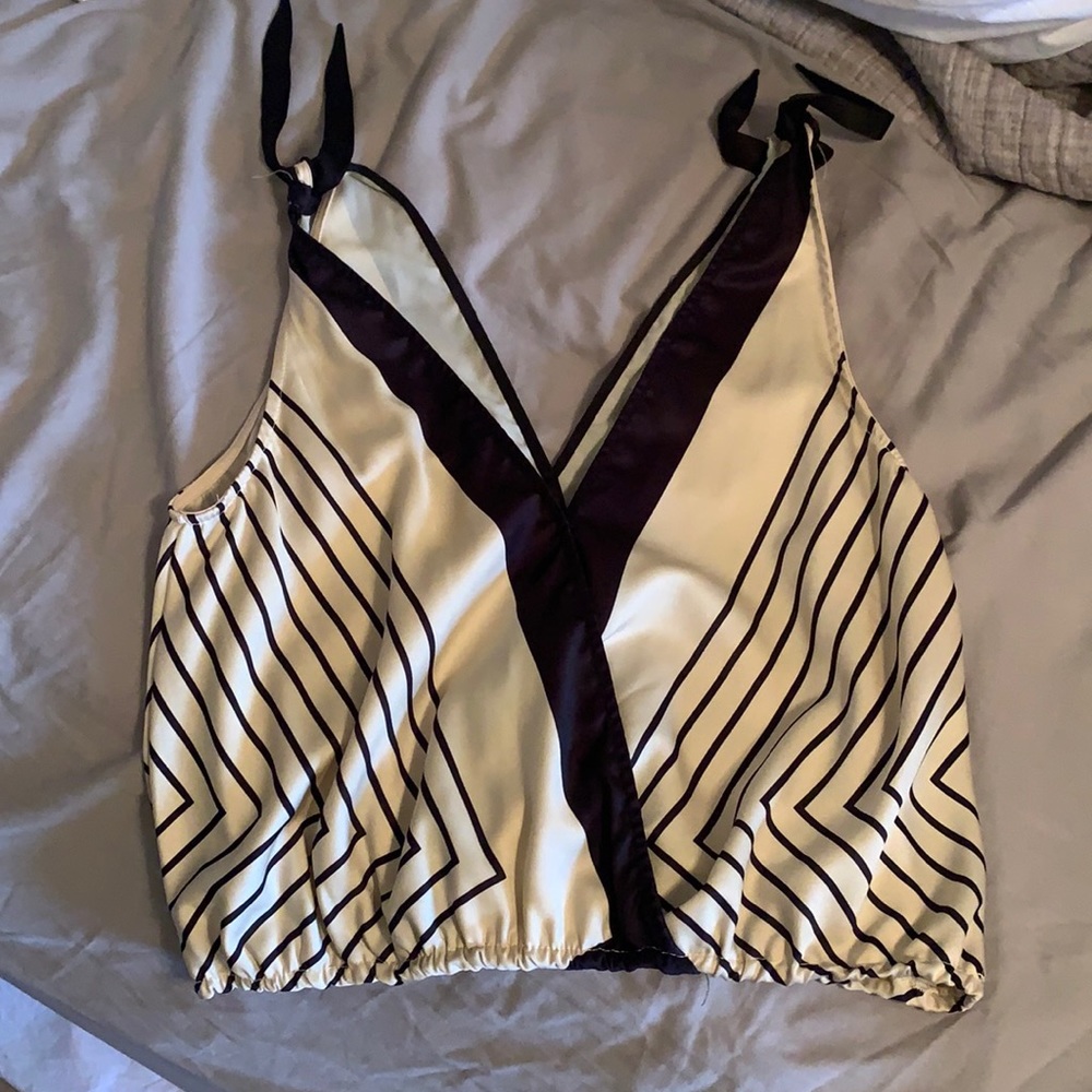 Gold and black blouse size medium